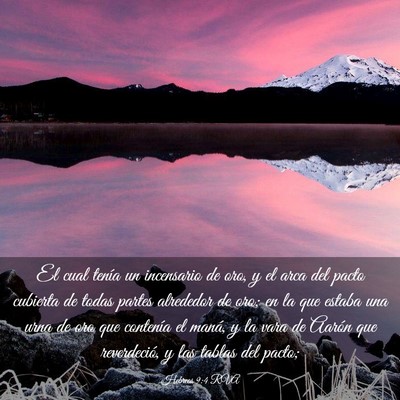 Picture 03 - Hebreos 9:4 RVA - El cual tenía un incensario de oro, y el arca - Bible Verse Picture