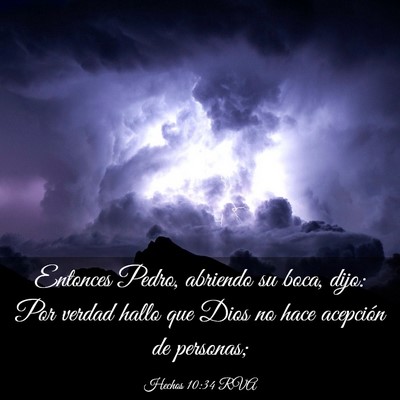 Picture 03 - Hechos 10:34 RVA - Entonces Pedro, abriendo su boca, dijo: Por - Bible Verse Picture