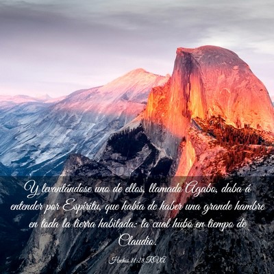 Picture 03 - Hechos 11:28 RVA - Y levantándose uno de ellos, llamado Agabo, daba - Bible Verse Picture