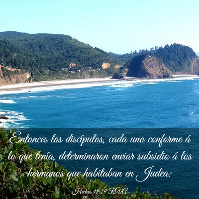 Picture 03 - Hechos 11:29 RVA - Entonces los discípulos, cada uno conforme á lo - Bible Verse Picture