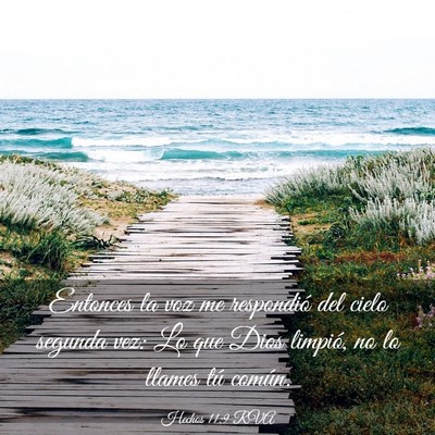 Picture 03 - Hechos 11:9 RVA - Entonces la voz me respondió del cielo segunda - Bible Verse Picture