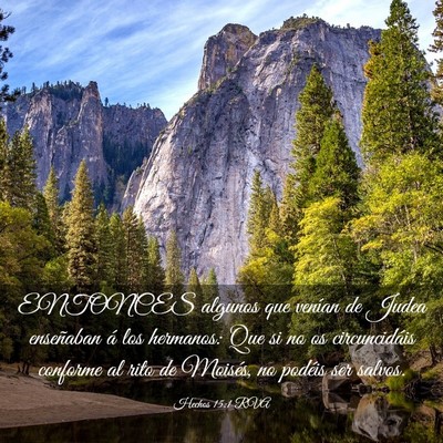 Picture 03 - Hechos 15:1 RVA - ENTONCES algunos que venían de Judea enseñaban - Bible Verse Picture