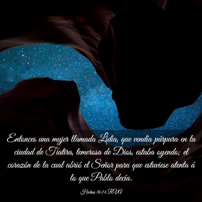 Picture 03 - Hechos 16:14 RVA - Entonces una mujer llamada Lidia, que vendía - Bible Verse Picture