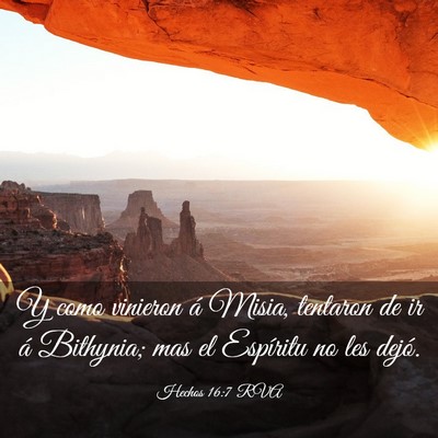 Picture 03 - Hechos 16:7 RVA - Y como vinieron á Misia, tentaron de ir á - Bible Verse Picture