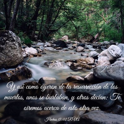 Picture 03 - Hechos 17:32 RVA - Y así como oyeron de la resurrección de los - Bible Verse Picture