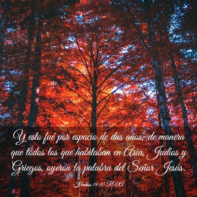 Picture 03 - Hechos 19:10 RVA - Y esto fué por espacio de dos años; de manera - Bible Verse Picture