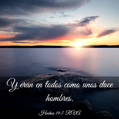 Picture 03 - Hechos 19:7 RVA - Y eran en todos como unos doce - Bible Verse Picture