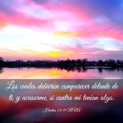 Picture 03 - Hechos 24:19 RVA - Los cuales debieron comparecer delante de ti, y - Bible Verse Picture
