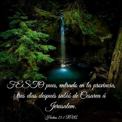 Picture 03 - Hechos 25:1 RVA - FESTO pues, entrado en la provincia, tres días - Bible Verse Picture