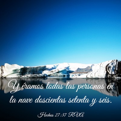 Picture 03 - Hechos 27:37 RVA - Y éramos todas las personas en la nave - Bible Verse Picture
