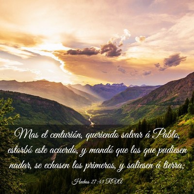 Picture 03 - Hechos 27:43 RVA - Mas el centurión, queriendo salvar á Pablo, - Bible Verse Picture