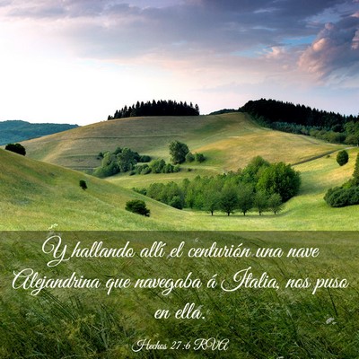 Picture 03 - Hechos 27:6 RVA - Y hallando allí el centurión una nave - Bible Verse Picture