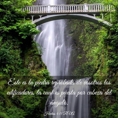 Picture 03 - Hechos 4:11 RVA - Este es la piedra reprobada de vosotros los - Bible Verse Picture