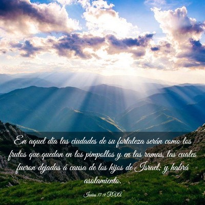 Picture 03 - Isaías 17:9 RVA - En aquel día las ciudades de su fortaleza serán - Bible Verse Picture