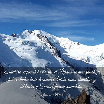 Picture 03 - Isaías 33:9 RVA - Enlutóse, enfermó la tierra: el Líbano se - Bible Verse Picture
