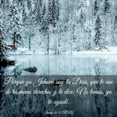 Picture 03 - Isaías 41:13 RVA - Porque yo Jehová soy tu Dios, que te ase de tu - Bible Verse Picture
