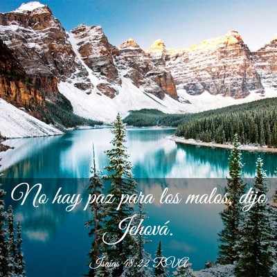 Picture 03 - Isaías 48:22 RVA - No hay paz para los malos, dijo - Bible Verse Picture