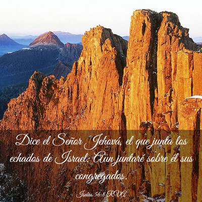 Picture 03 - Isaías 56:8 RVA - Dice el Señor Jehová, el que junta los echados - Bible Verse Picture