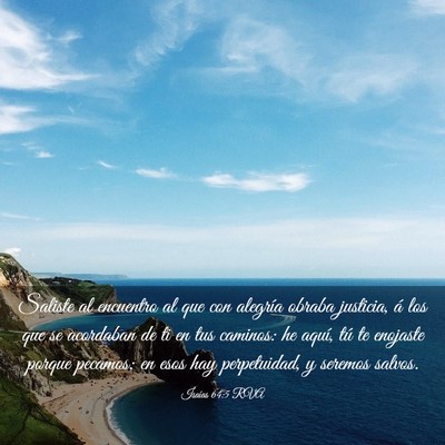 Picture 03 - Isaías 64:5 RVA - Saliste al encuentro al que con alegría obraba - Bible Verse Picture