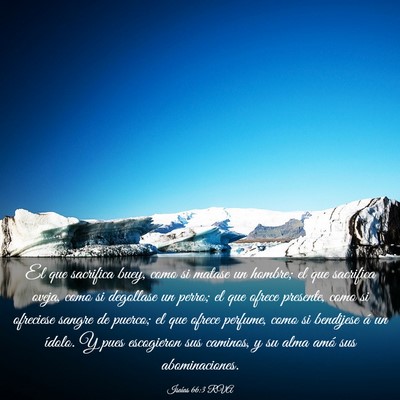 Picture 03 - Isaías 66:3 RVA - El que sacrifica buey, como si matase un hombre; - Bible Verse Picture