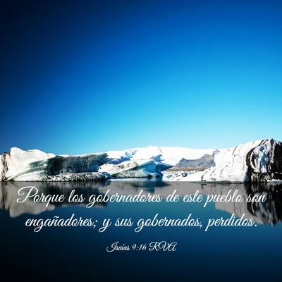 Picture 03 - Isaías 9:16 RVA - Porque los gobernadores de este pueblo son - Bible Verse Picture