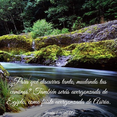 Picture 03 - Jeremías 2:36 RVA - ¿Para qué discurres tanto, mudando tus caminos? - Bible Verse Picture