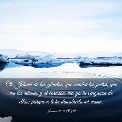 Picture 03 - Jeremías 20:12 RVA - Oh Jehová de los ejércitos, que sondas los - Bible Verse Picture