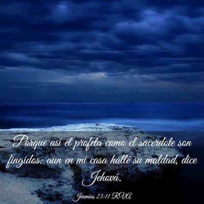 Picture 03 - Jeremías 23:11 RVA - Porque así el profeta como el sacerdote son - Bible Verse Picture