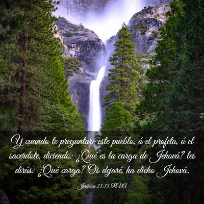 Picture 03 - Jeremías 23:33 RVA - Y cuando te preguntare este pueblo, ó el - Bible Verse Picture