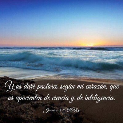 Picture 03 - Jeremías 3:15 RVA - Y os daré pastores según mi corazón, que os - Bible Verse Picture