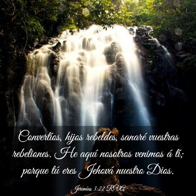 Picture 03 - Jeremías 3:22 RVA - Convertíos, hijos rebeldes, sanaré vuestras - Bible Verse Picture