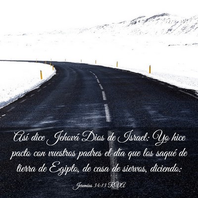 Picture 03 - Jeremías 34:13 RVA - Así dice Jehová Dios de Israel: Yo hice pacto - Bible Verse Picture
