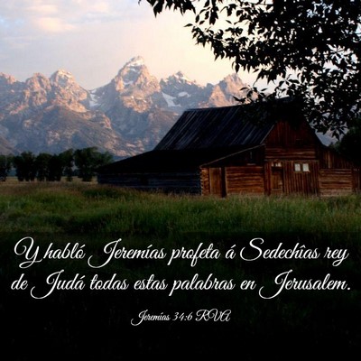 Picture 03 - Jeremías 34:6 RVA - Y habló Jeremías profeta á Sedechîas rey de - Bible Verse Picture