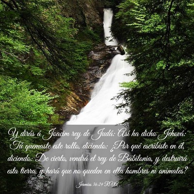 Picture 03 - Jeremías 36:29 RVA - Y dirás á Joacim rey de Judá: Así ha dicho - Bible Verse Picture