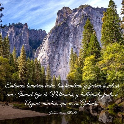 Picture 03 - Jeremías 41:12 RVA - Entonces tomaron todos los hombres, y fueron á - Bible Verse Picture