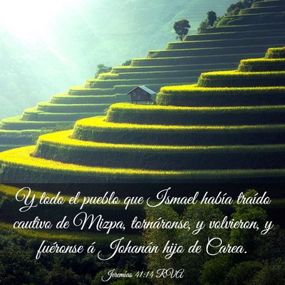 Picture 03 - Jeremías 41:14 RVA - Y todo el pueblo que Ismael había traído - Bible Verse Picture