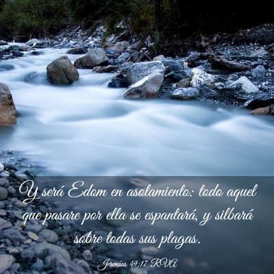 Picture 03 - Jeremías 49:17 RVA - Y será Edom en asolamiento: todo aquel que - Bible Verse Picture