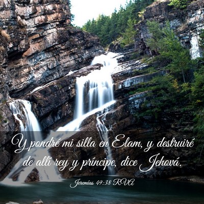 Picture 03 - Jeremías 49:38 RVA - Y pondré mi silla en Elam, y destruiré de allí - Bible Verse Picture