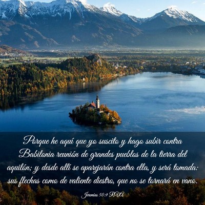 Picture 03 - Jeremías 50:9 RVA - Porque he aquí que yo suscito y hago subir - Bible Verse Picture