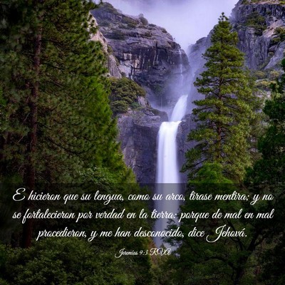 Picture 03 - Jeremías 9:3 RVA - E hicieron que su lengua, como su arco, tirase - Bible Verse Picture