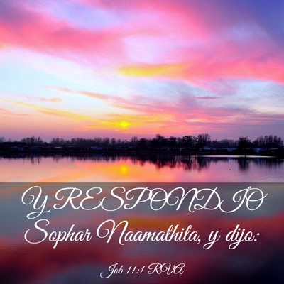 Picture 03 - Job 11:1 RVA - Y RESPONDIO Sophar Naamathita, y - Bible Verse Picture