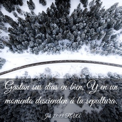 Picture 03 - Job 21:13 RVA - Gastan sus días en bien, Y en un momento - Bible Verse Picture