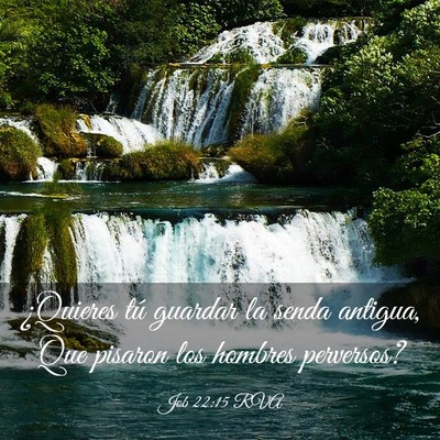 Picture 03 - Job 22:15 RVA - ¿Quieres tú guardar la senda antigua, Que - Bible Verse Picture