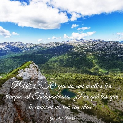 Picture 03 - Job 24:1 RVA - PUESTO que no son ocultos los tiempos al - Bible Verse Picture