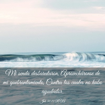 Picture 03 - Job 30:13 RVA - Mi senda desbarataron, Aprovecháronse de mi - Bible Verse Picture