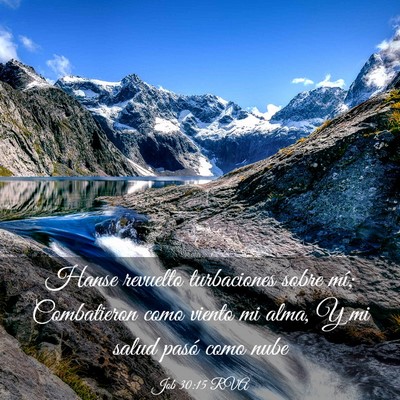 Picture 03 - Job 30:15 RVA - Hanse revuelto turbaciones sobre mí; Combatieron - Bible Verse Picture