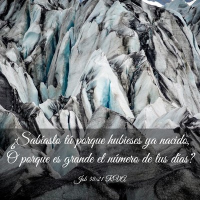 Picture 03 - Job 38:21 RVA - ¿Sabíaslo tú porque hubieses ya nacido, O - Bible Verse Picture
