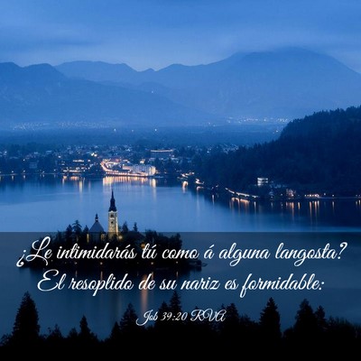 Picture 03 - Job 39:20 RVA - ¿Le intimidarás tú como á alguna langosta? El - Bible Verse Picture