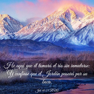 Picture 03 - Job 40:23 RVA - He aquí que él tomará el río sin inmutarse: Y - Bible Verse Picture
