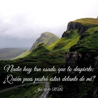 Picture 03 - Job 41:10 RVA - Nadie hay tan osado que lo despierte: ¿Quién - Bible Verse Picture